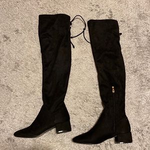Black over the knee boots